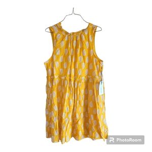 Lucky Brand Yellow Sleeveless Dress